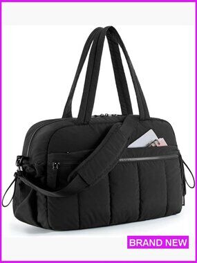 Gym Bag Travel Duffel with Wet Pocket Lightweight Weekender Carry On Adjustable
